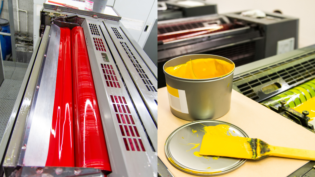 So s&aacute;nh bề mặt th&agrave;nh phẩm mực in UV v&agrave; mực in lụa Silk Screen Kingda