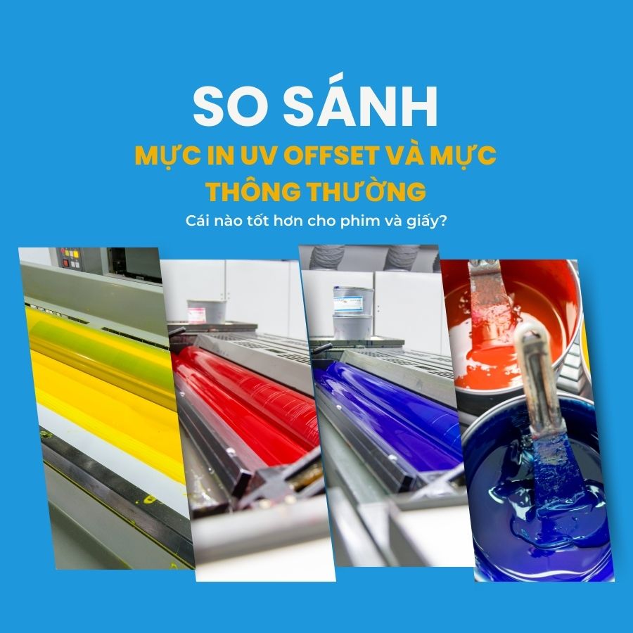So s&aacute;nh cơ chế đ&oacute;ng rắn giữa mực in pad tampo v&agrave; mực in UV c&ocirc;ng nghiệp
